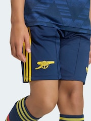 adidas Navy Blue Youth Arsenal FC Away Football Shorts - Image 4 of 5