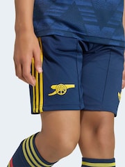 adidas Originals Navy Blue Arsenal Football Club Away Mini Top & Shorts Set - Image 1 of 5
