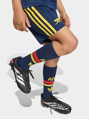 adidas Originals Navy Blue Arsenal Football Club Away Mini Top & Shorts Set - Image 4 of 5