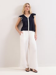 Phase Eight Blue Fleur Top - Image 3 of 6
