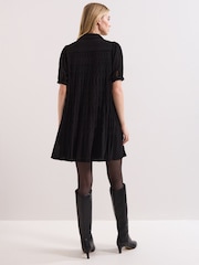 Phase Eight Black Pleated Swing Dress - Image 3 of 7