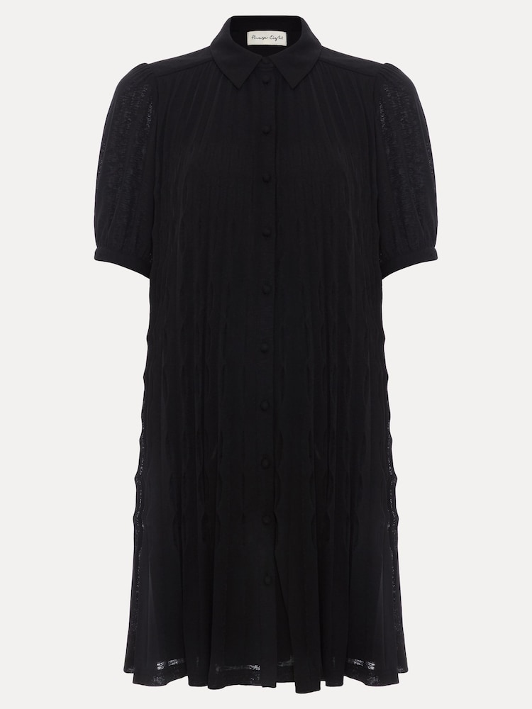 Phase Eight Black Pleated Swing Dress - Image 7 of 7