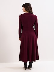 Phase Eight Red Eugenia Jersey Dress - Image 3 of 8