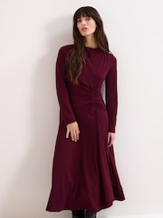 Phase Eight Red Eugenia Jersey Dress - Image 4 of 8