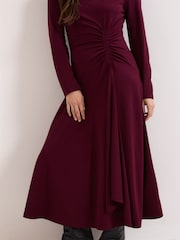 Phase Eight Red Eugenia Jersey Dress - Image 8 of 8