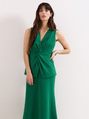 Phase Eight Green Nisha Twist Dress - Image 3 of 7
