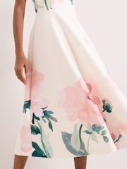 Phase Eight Pink Rakhi Scuba Floral Dress - Image 6 of 7