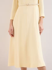 Phase Eight Yellow Danielle Midi Dress - Image 5 of 7