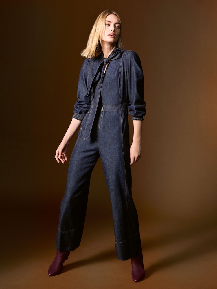Phase Eight Blue Patricia Jumpsuit - Image 1 of 9