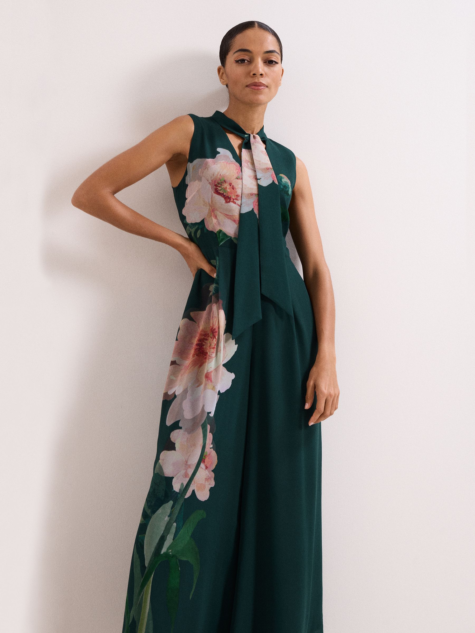 Buy Phase Eight Blue Rose Floral Jumpsuit from Next USA