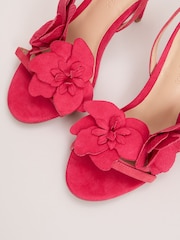 Phase Eight Pink Floral Heel Sandals - Image 5 of 7