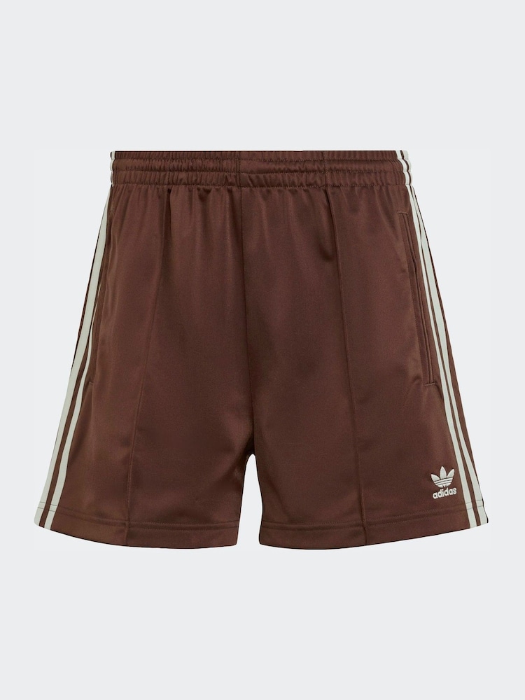 adidas Originals Brown/Cream Firebird Shorts - Image 6 of 6