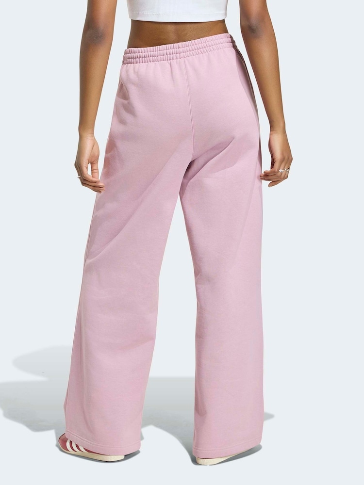 adidas Originals Mauve Purple Essentials Wide Leg Joggers - Image 2 of 6