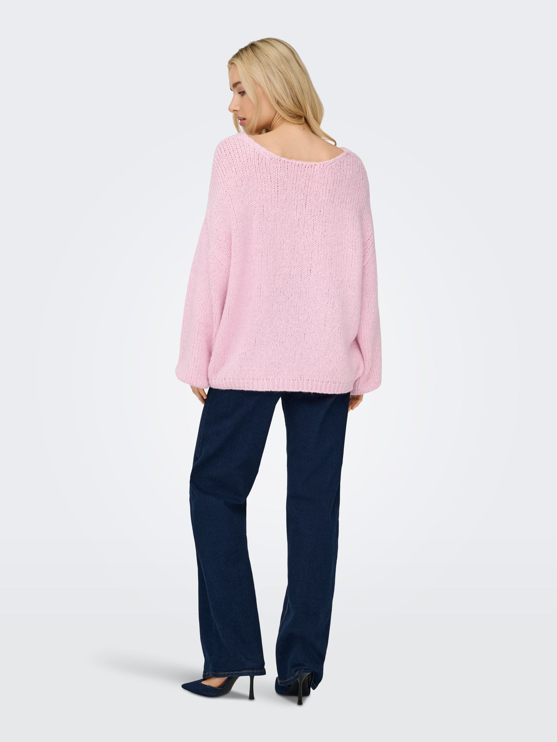 Buy JDY Pink Reversible V-Neck Jumper from Next USA