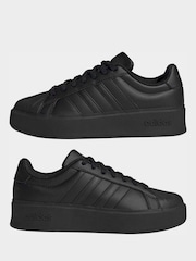 adidas Black Streettalk Bold Trainers - Image 4 of 9