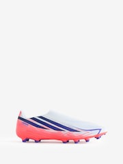 adidas White F50 Hyperfast League Laceless Artificial Grass Football Boots - Image 1 of 1
