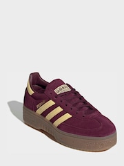 adidas originals Red Handball Spezial Bold Womens Trainers - Image 1 of 8