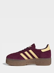adidas originals Red Handball Spezial Bold Womens Trainers - Image 3 of 8