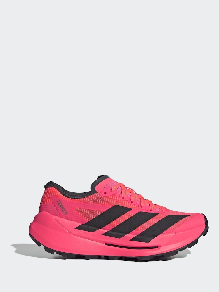 adidas Pink Terrex Agravic Technical Trail Trainers - Image 1 of 9