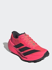 adidas Pink Terrex Agravic Technical Trail Trainers - Image 2 of 9