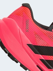 adidas Pink Terrex Agravic Technical Trail Trainers - Image 9 of 9