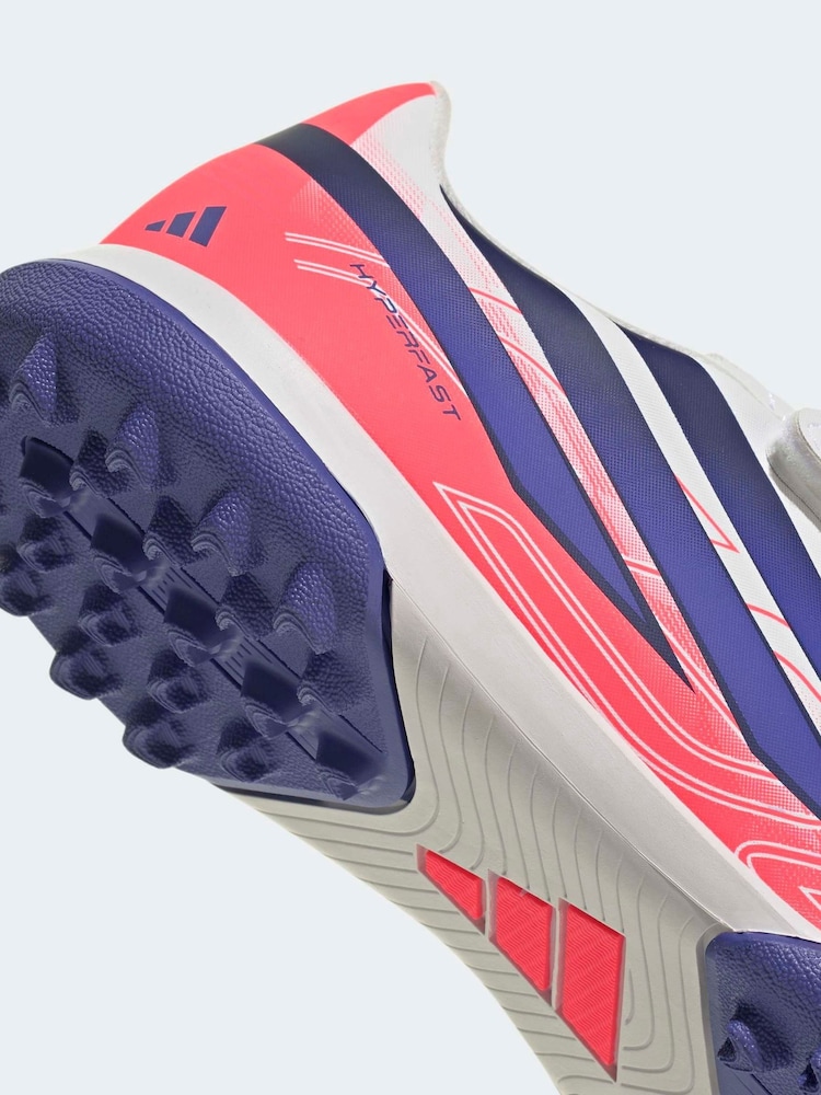 adidas נעלי כדורגל עם רצועות סקוץ' למגרשי דשא לילדים, דגם F50 Hyperfast Club - תמונה 11 מתוך 11 adidas נעלי כדורגל עם רצועות סקוץ' למגרשי דשא לילדים, דגם F50 Hyperfast Club - תמונה 11 מתוך 11
