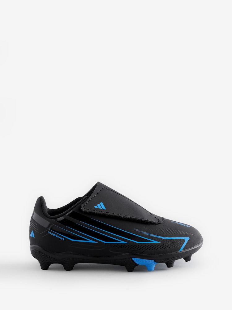 adidas Black F50 Hyperfast Club Touch Fastening Firm Ground / Multi Ground Football Boots - Image 1 of 1 adidas Black F50 Hyperfast Club Touch Fastening Firm Ground / Multi Ground Football Boots - Image 1 of 1
