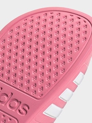 adidas Pink/White Adilette Kids Swim Sandals - Image 10 of 10