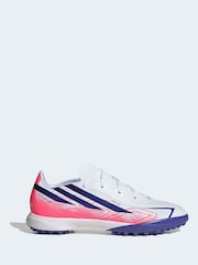 adidas White F50 Hyperfast League Turf Junior Boys Football Boots - Image 1 of 9
