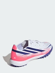 adidas White F50 Hyperfast League Turf Junior Boys Football Boots - Image 4 of 9