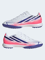 adidas White F50 Hyperfast League Turf Junior Boys Football Boots - Image 7 of 9