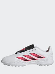 adidas White Predator Club Fold-over Tongue Turf Junior Football Boots - Image 11 of 11