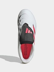 adidas White Predator Club Fold-over Tongue Turf Junior Football Boots - Image 2 of 11