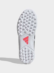 adidas White Predator Club Fold-over Tongue Turf Junior Football Boots - Image 3 of 11