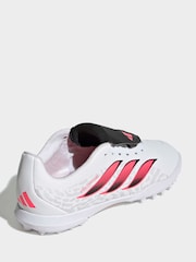 adidas White Predator Club Fold-over Tongue Turf Junior Football Boots - Image 6 of 11