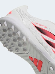 adidas White Predator Club Fold-over Tongue Turf Junior Football Boots - Image 7 of 11