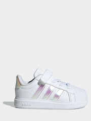 adidas White Street Talk Infant Trainers - Image 1 of 9