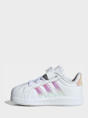 adidas White Street Talk Infant Trainers - Image 2 of 9