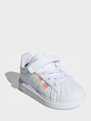 adidas White Street Talk Infant Trainers - Image 3 of 9