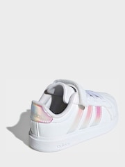 adidas White Street Talk Infant Trainers - Image 4 of 9