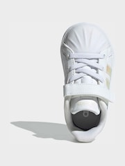 adidas White Street Talk Infant Trainers - Image 6 of 9