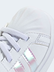 adidas White Street Talk Infant Trainers - Image 8 of 9