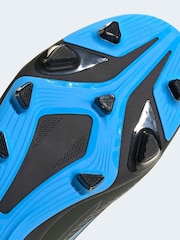 adidas Black F50 Hyperfast Club Velcro Firm Ground/Multi Football Boots - Image 10 of 11