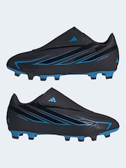 adidas Black F50 Hyperfast Club Velcro Firm Ground/Multi Football Boots - Image 6 of 11