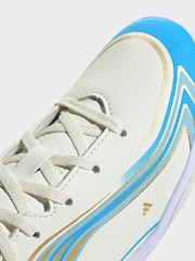 adidas Beige F50 Messi Club Indoor Football Trainers Kids - Image 10 of 11