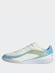 adidas Beige F50 Messi Club Indoor Football Trainers Kids - Image 2 of 11