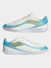adidas Beige F50 Messi Club Indoor Football Trainers Kids - Image 4 of 11