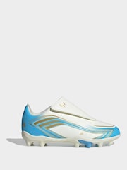 adidas Beige F50 Messi Club Velcro Firm Ground Kids Football Boots - Image 1 of 11