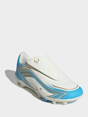 adidas Beige F50 Messi Club Velcro Firm Ground Kids Football Boots - Image 6 of 11