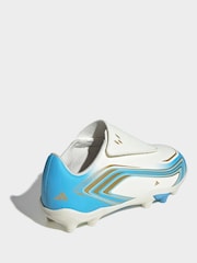 adidas Beige F50 Messi Club Velcro Firm Ground Kids Football Boots - Image 7 of 11